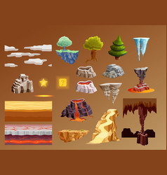 Computer Games Cartoon Elements 3d Set