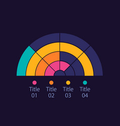 Half Moon Infographic Chart Design Template