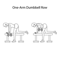 One Arm Dunbbell Row Exercise Outline