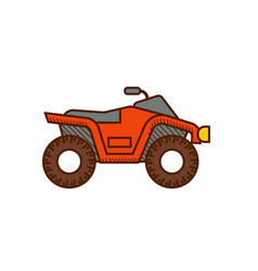 Quad Bike Icon Atv Bike Isolated On White