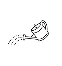 Watering Can Black Icon Pouring Water From A