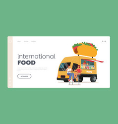 Internationsl Street Food Van Cafe Landing Page