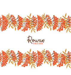 Rowan Seamless Border Leaf Fall Pattern Flat