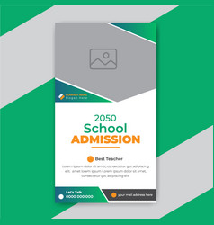 School Admission Instagram Story Design Template