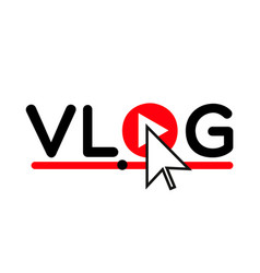 Vlog Icon Logo Video Blog Concept