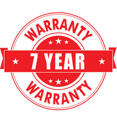 7 Year Warranty Stamp Of Logo