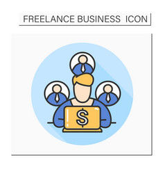 Business Owner Color Icon