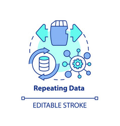 Repeating Data Concept Icon