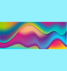 Colorful Neon Flowing Liquid Waves Abstract