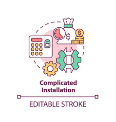 Complicated Installation Concept Icon