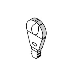 Smart Light Bulb Isometric Icon