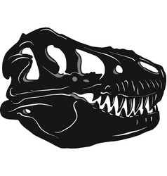 Dinosaur tyrannosaur in headphones Royalty Free Vector Image