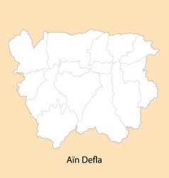 High Quality Map Of Ain Defla Is A Province