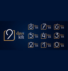 Luxury Premium Counter From Number 9 To 0