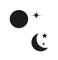 Moon And Star Icon Eps 10