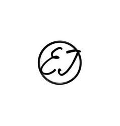 Ej Street Style Modern Initial Logo Concept