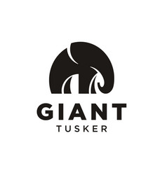 Giant Tusker Logo Modern Elephant Icon