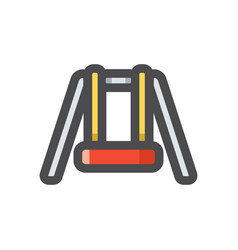 Swing Teeterboard Symbol Icon Cartoon