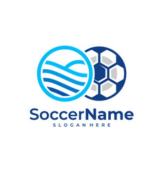 Wave Soccer Logo Template Football Logo