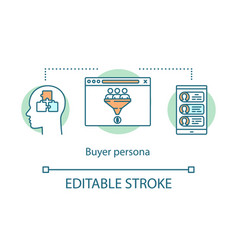 Buyer Persona Concept Icon