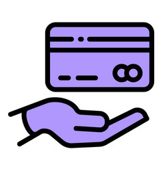 Check Credit Card Icon Outline Online Bank