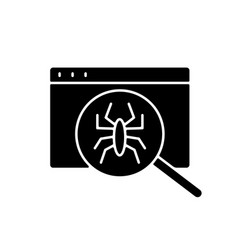 Computer Viruses Black Glyph Icon