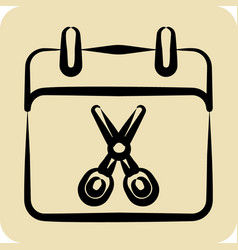 Icon Appointment Related To Barbershop Symbol