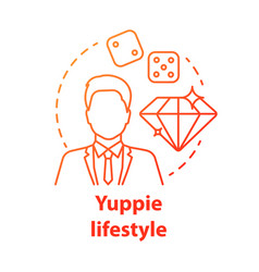 Yuppie Lifestyle Red Concept Icon Young Urban