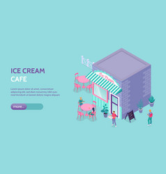 Ice Cream Cafe Banner