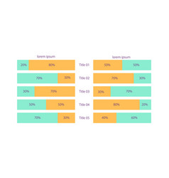 Mirror Rectangular Infographic Chart Design