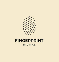 Digital Fingerprint Logo Design