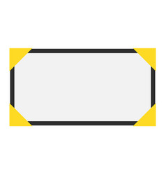 Minimalist Photo Frame With Yellow Triangles