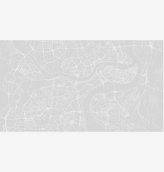 Chongqing Map City Poster White And Grey