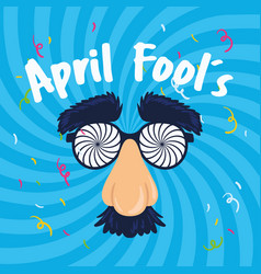 Isolated Funny Glasses With Nose April Fool