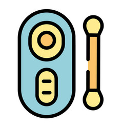 Pcr Test Mobile Icon Flat