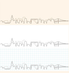 Gothenburg Hand Drawn Skyline