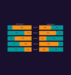 Mirror Rectangular Infographic Chart Design