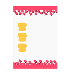 Pink And Yellow Decorative Blank Worksheet