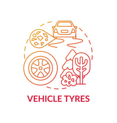 Vehicle Tyres Concept Icon