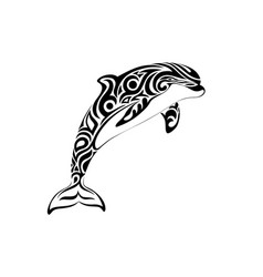 A Dolphin Tattoo In Tribal