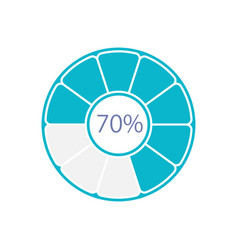 Progress Donut Infographic Chart Design Template