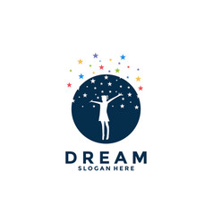 Child Dreams Logo Designs Concept Kids Education