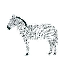 Futuristic Elctronical Horse Shape Of Zebra