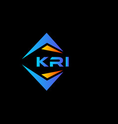 Kri Abstract Technology Logo Design On Black