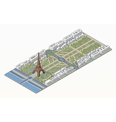 Isometric Eiffel Tower And Champ De Mars