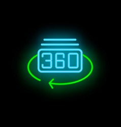 Virtual Reality Icon Neon