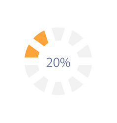 Segmented Circle Progress Bar Infographic Chart