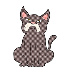 Comic Cartoon Grumpy Little Dog