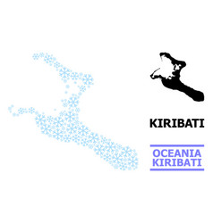 Fresh Composition Map Kiribati Island