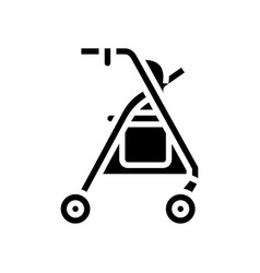 Rollator Adult Walker Glyph Icon